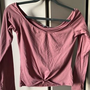 Mauve off the shoulder top